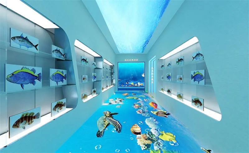 Exhibition area of aquatic specimens